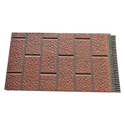 China Modern Polyurethane Insulated Foam Board Exterior Wall PU Sandwich Decorative Wall Panel for sale