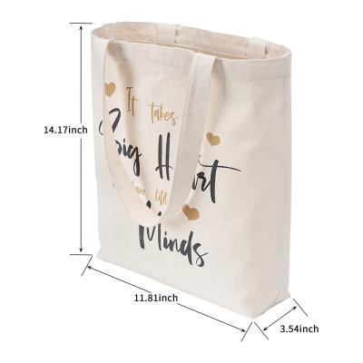 China Custom Tote Shopping Bags Cotton Canvas Environmentally Friendly AZO Free Tote Bag With Custom Printed Logo for sale