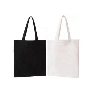 China Wholesale Custom Promotional Cotton Tote Bag Grocery Canvas Bag Black White 100% Cotton Printing AZO Free Custom Made for sale