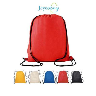 China Promotion JEYCO BAGS Customized Drawstring Polyester Laundry Satin Nylon Drawstring Bag Foldable For Hotels for sale