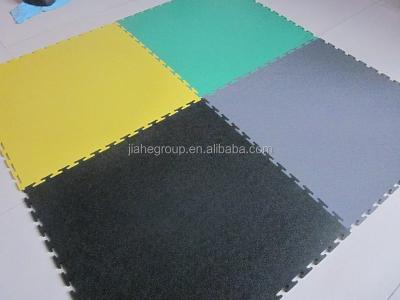 China Indoor Garage Indoor Garage Interlocking PVC Rubber Flooring for sale