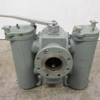 China Filtration Class 300 Coarse Carbon Steel Flanged End Duplex Strainer | Class 300 Stainless Steel End Duplex Flanged Strainer for sale