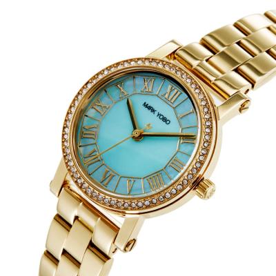 China Luxury Ladies Automatic Fahion Diamond Wrist Quartz Watch Rhinestone Sapphire Women Girl Brand ODM OEM Dropshipping Whosale Date Customization for sale