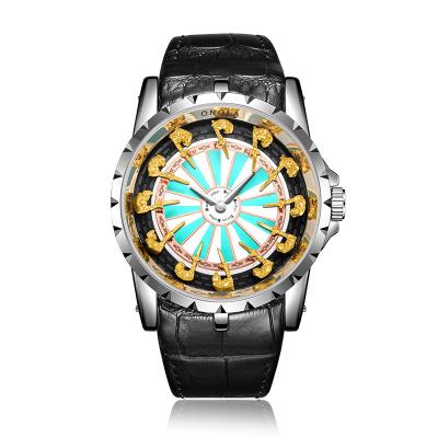 China Luxury Water Resistant Fashion Trending Big Black Dial Alloy Metal Reloj Watches For Men for sale