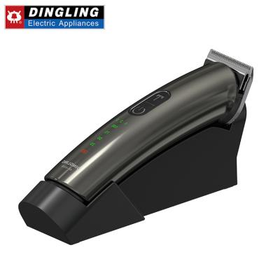 China Dingling Low Power Base 3 Speed ​​Outdoor Warning Charging Different Cut Professional Rechargeable Hair Clipper for sale