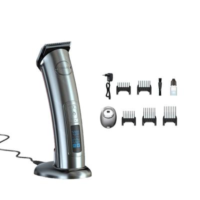 China High Quality Professional Hair Trimmer Hair Trimmer Machine Silver LCD Display Stainless Steel Hair Cut Machine for sale