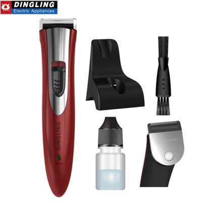 China Outdoor Dingling Special Design Widely Used Protect Waterproof Skin Gold Men Electric Hair Trimmer for sale