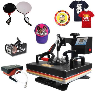 China Garment Shops Multifunction Sublimation Printer 15 In 1 Combo Heat Press Machine for sale