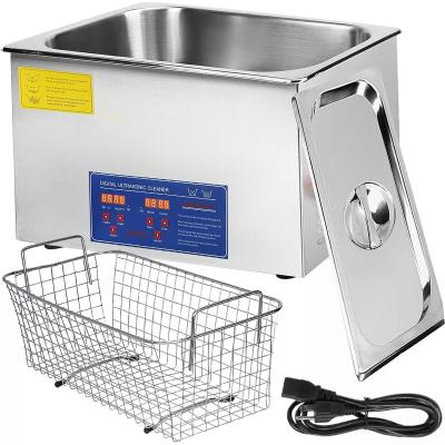 China Retail Ultrasonic Cleaning Machine Stainless Steel 30L Industrial Ultrasonic Cleaner with Digital Heater Timer for sale