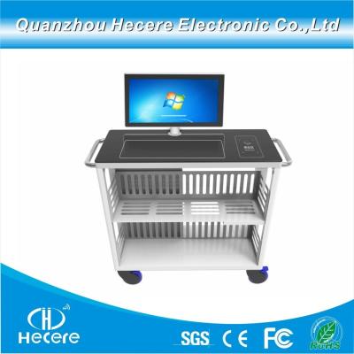 China                  Library Use RFID Mobile Packing Table Label Tagging Platform Storage Carts              for sale