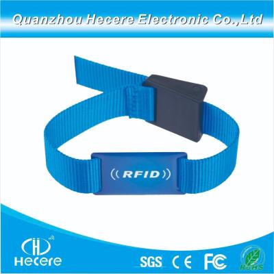 China                  Top Qualify 125kHz ISO18000-2 Tk4100 RFID Cam-Buckle Waterproof Nylon Wristband              for sale