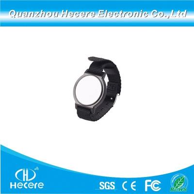 China                  Factory Price 13.56MHz ISO14443A S50 RFID Watch-Buckle Nylon Wristband              for sale