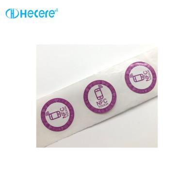 China                  Customized Size Logo Printing 13.56MHz Ntag 213 / Ntag 215 / Ntag 216 RFID NFC Tag / Sticker              for sale