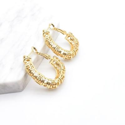 China TRENDY Fashion Gold Metal Earring Set Women Fashion Geometric Hoop Drop Earrings 2022 Fashion Earring Jewelry Set for sale