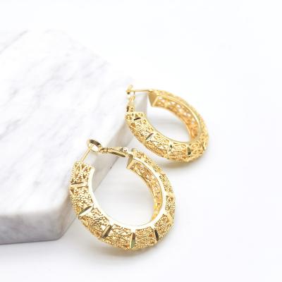 China Vintage 2022 Fashion New Ladies Brass Jewelry Earrings High Quality Classic Romantic Wedding Party Anniversary Jewelry Set for sale