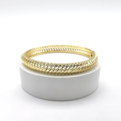 China Classic Wholesale High Quality 18k Dubai Gold Plated bangle Ladies Jewelry Ethiopian Bridal Wedding bangle and Bracelets for sale