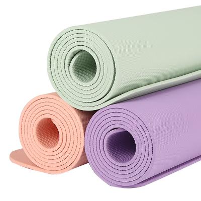 China Wholesale Strip Design New Custom Printed Mat Double Side Anti Skid Tape Eco-Friendly Yoga Mat for sale