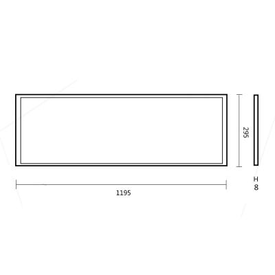 China Industrial Ultra Thin 300X1200mm LED Panel Light 36W 40W Recessed LED Ceiling Panel Light TUV/CE for sale