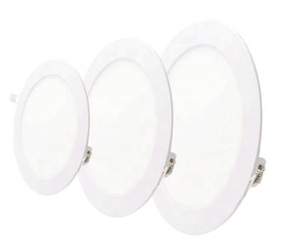 China Industrial led round and square panel light 6w recessed led downlight ceiling panel light for sale