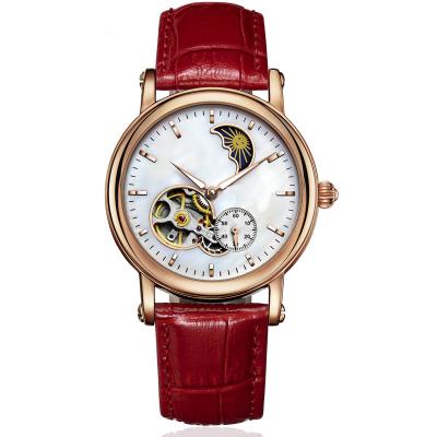 China Date Automatic Modern Mechanical Crystal Women Multifunctional Mechanical Watch for sale