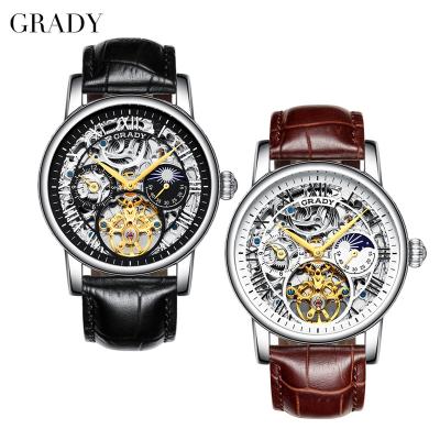 China Chronograph Mens Fashion Watches Luxury Stainless Steel Automatic Watch Men Waterproof Wrist for sale