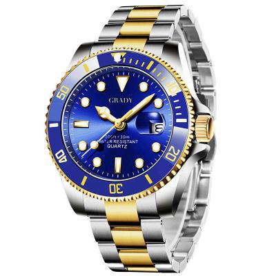 China Customize Men's Day/Date Pro Diver Watch With Complimentary Engraving Trend Design Quartz Watch Japan movt for sale