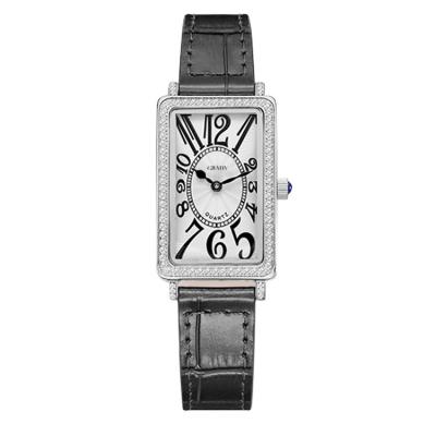 China High Quality Fancy Diamond Ladies Quartz New Square Case Fashion Women's Wristwatches Water Resistant Suppliers for sale