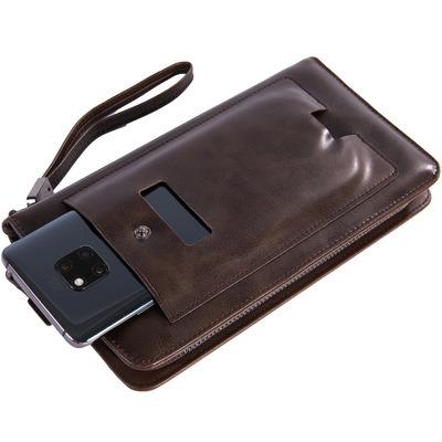 China Multiple large-capacity large-capacity wallet multi-layered card the card holder wallet mobile phone wallet separate phone compartment for sale