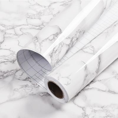 China Cabinet Countertop Kitchen Roll Decoration Marble Paper Wallpapers Decorative Sticker Granite Grey/White Furniture Self Adhesive Home Wall Covering for sale