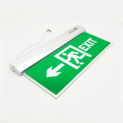 China Factory direct wholesale torchstar emergency lighting green led exit sign emergency light for sale