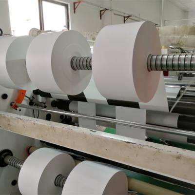 China Customized Size Self Adhesive Direct Thermal Label Material Jumbo Rolls for sale