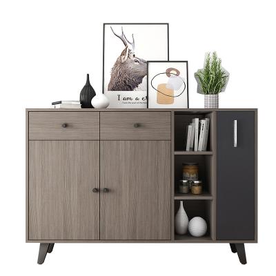 China Environmentally Friendly Nordic Dining Cabinet Kitchen Saving Storage Cabinet Sideboard Storage Side Rack for sale