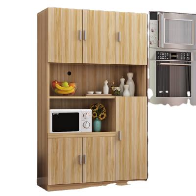 China Multi-Layer Seasoning Sideboards Kitchen Storage Rack Floor Corner Rack Environmental Friendly Storage Rack Solid Wood for sale