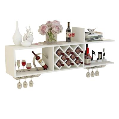 China Creative Simple Modern Wall Hanging Wine Rack Wall Decoration Wine Rack Rotation Home Display for sale