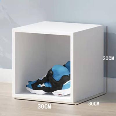 China Modern Simple Solid Wood Storage Cabinet Shoe Rack Economy (Other) Household Small Shoe Cabinet Adjustable Combination Storage Cabinet for sale