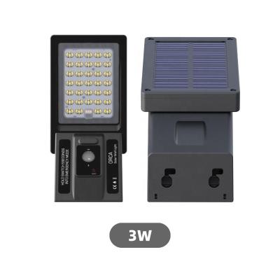 China Hot Selling High Brightness 3w Solar Wall Lights Outdoor Waterproof Adjustable Led Solar Sensor Wall Light Outdoor Garden for sale