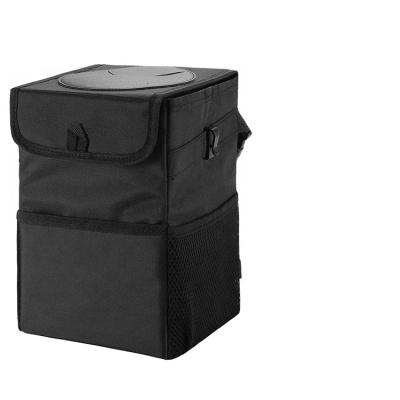 China Hot Sale Oxford Cloth Car Trash Can Chair Viable Waterproof Back Skin Garbage Collapsible Storage Bag for sale