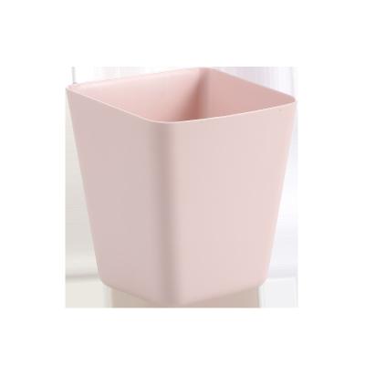 China Small Portable Finished Hanging Basket Folding Single Trolley Bucket Kitchen Rack Basket Plastic Storage Box Small for sale