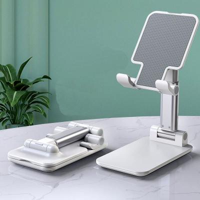 China 2021 Portable Adjustable Aluminum Foldable Mobile Phone Tablet Holder Stand Desktop Accessories Mobile Phone Stands for sale