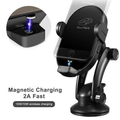 China Car Mount 15W Car Mount Universal Car Phone Gravity Charger Qi Wireless Charging Fast Wireless Charger Car Mount Universal for sale