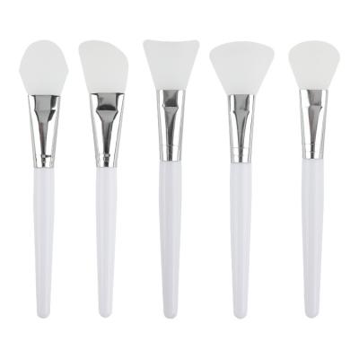 China Angular Blush Professional Silicone Facial Mud Home Salon DIY Brush Mask Silicone Blending Brush For Reusable Cosmetic Skin Care Tool for sale