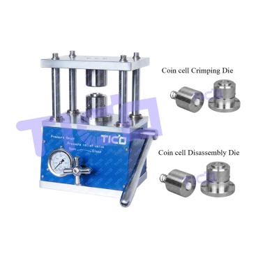 Cina Macchina di piegatura idraulica del manuale dell'attrezzatura di laboratorio delle cellule della moneta di serie di CR20xx in vendita