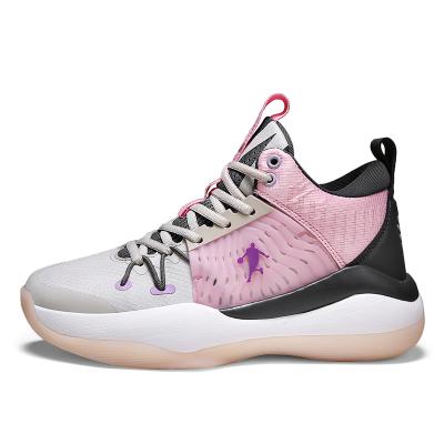 China Custom Pink Color Kid's Basketball Shoes for sale