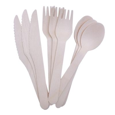 China Disposable Factory High Quality Disposable Wooden Tableware for sale