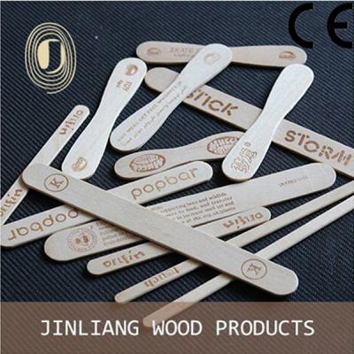 China Sustainable High Quality Birch Wood Ice Cream Scoop For Tasting And Tasting for sale