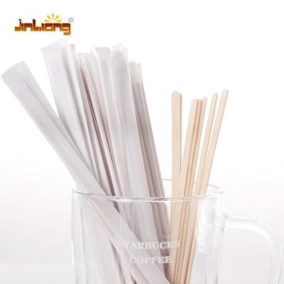 China A+ Sustainable Functional Plant Wooden Coffee Sugar Sticks for sale