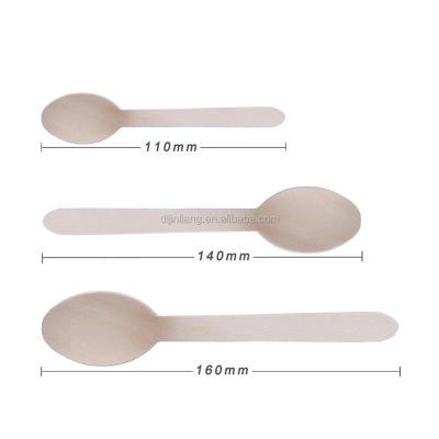 China Stocked Disposable Wooden Mini Spoon for sale