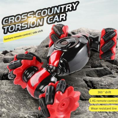 China RC Model Rotation Double Sided Cross Country Riding 360 Drifts Twist Deformation Watch Control rc stunt toy car 360 degree for sale