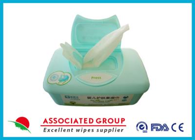 China Natte veegt de Spunlace Niet-geweven Baby Aloë Vera Baby Wipes For Face af Te koop