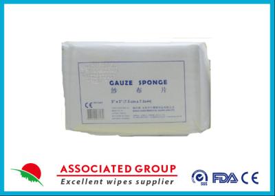 China Saugfähige gesponnene Gauze Swabs For First Aid medizinische Behandlung 4PLY nicht, 7.5*7.5cm zu verkaufen